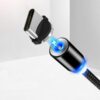 ecobox kabel usb 3w1 magnetyczny 360 czarny iphone micro typ-c