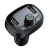 baseus transmiter fm bluetooth 4.2 mp3 + ładowarka samochodowa 2x usb 3.4a zestaw głośnomówiący microsd ccmt000301