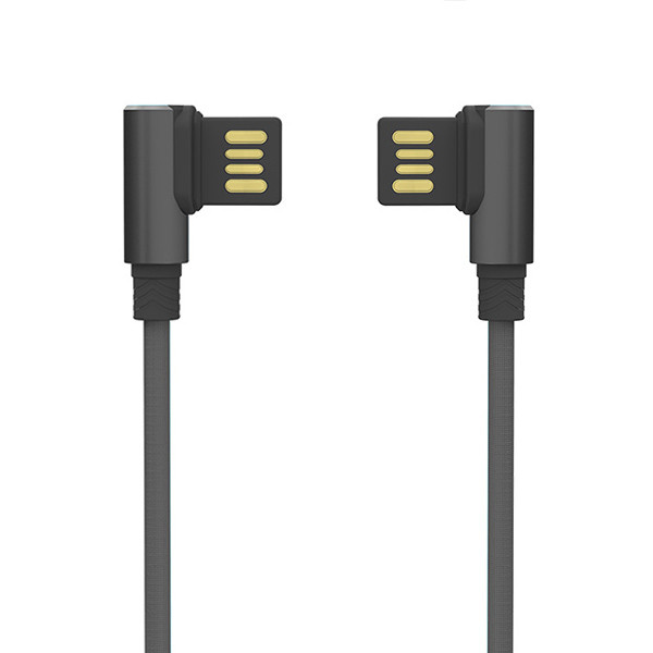 somostel kabel usb micro 2.1a czarny kątowy 2100mah quick charger qc 3.0 1m powerline sms-bw01