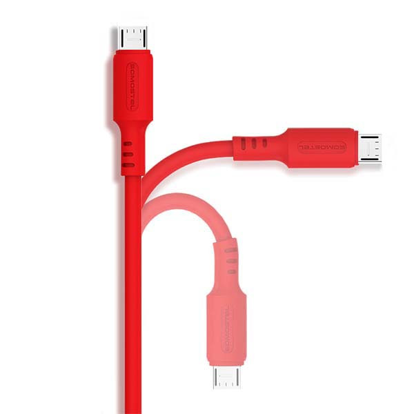 somostel kabel usb micro 3a czerwony 1.2m powerline sms-bp06 macaron