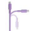 somostel kabel usb - typ-c 3.1a 30w 1.2m quick charge qc3.0 fioletowy powerline sms-bp02