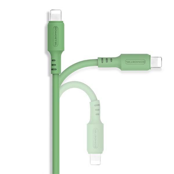 somostel kabel usb - lightning 3.1a 30w 1.2m quick charge qc3.0 zielony sms-bp06