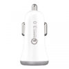 somostel ładowarka samochodowa usb + kabel usb - lightning 3a quick charge qc3.0 biały sms-a46