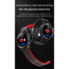 zegarek sportowy smartwatch czarny czerwony senbono s30
