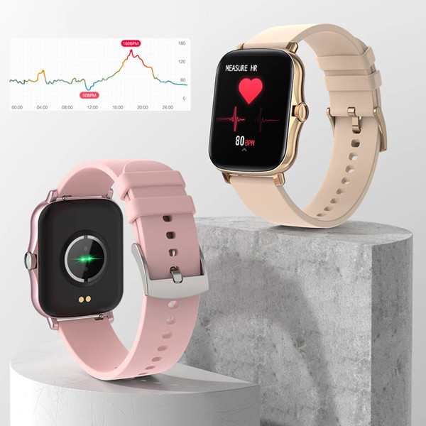 zegarek sportowy smartwatch senbono lady y20 rózowy