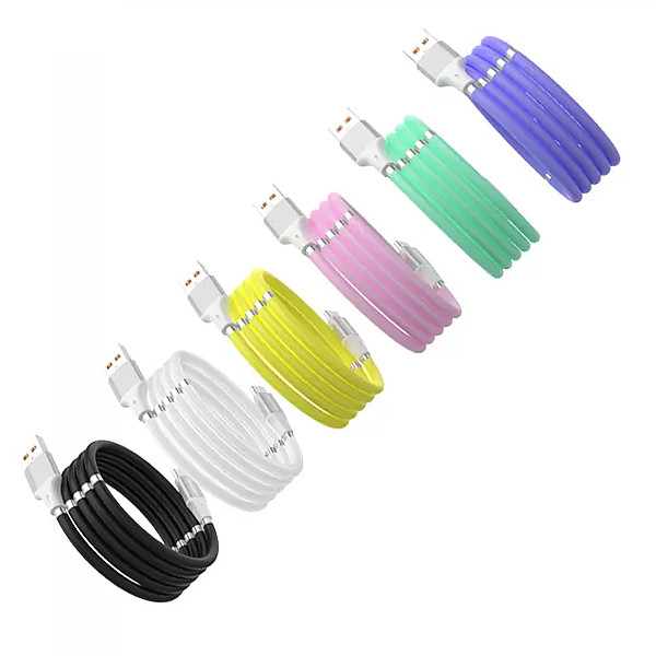 kabel usb typ-c denmen czarny d11t magnetyczny