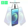 denmen kabel usb typ-c 2.4a czarny d18 magnetyczny