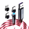 somostel kabel 3w1 usb - typ-c / microusb / lightning 3.1a 30w 1.2m quick charge qc3.0 czerwony sms-by04