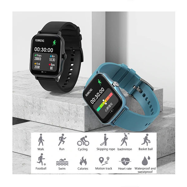 zegarek sportowy smartwatch senbono lady y20 czarny