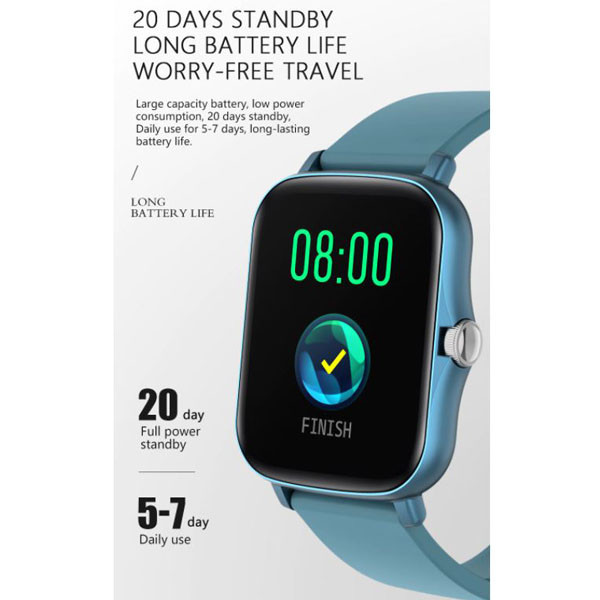 zegarek sportowy smartwatch senbono lady y20 niebieski