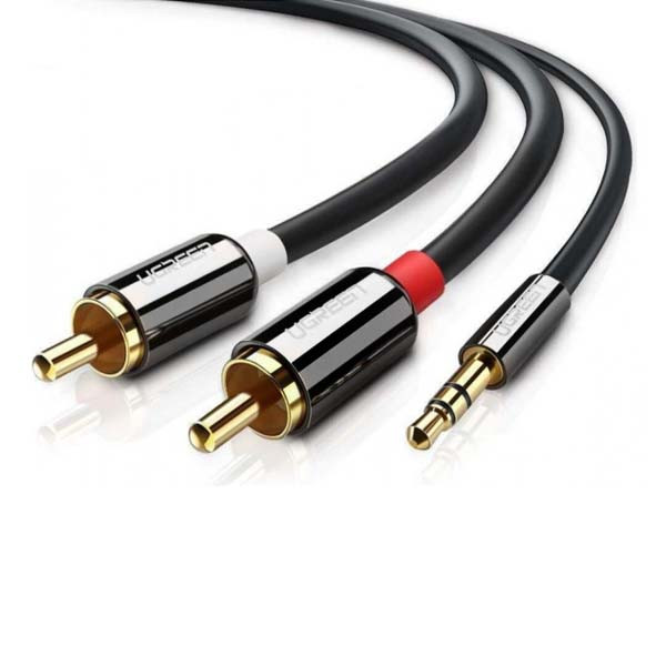 ugreen kabel stereo 1,5m chinch rca do jack 3,5 cala metal