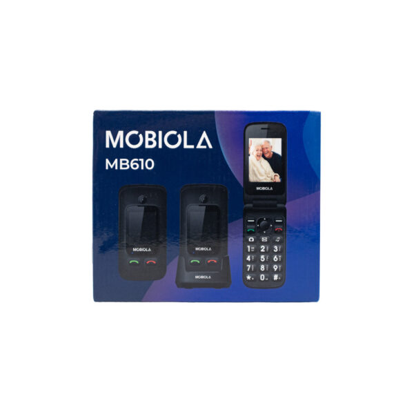 mobiola telefon dla seniora mb610 2g czarny z klapką