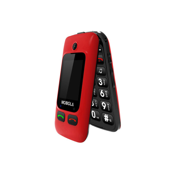 mobiola telefon dla seniora mb610 2g czerwony z klapką
