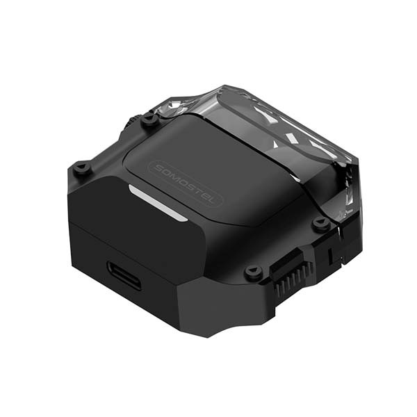 somostel słuchawki bluetooth douszne anc tws bt 5.3 czarny stero sms-i550