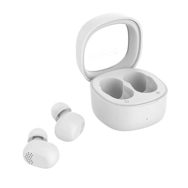 somostel słuchawki bluetooth douszne tws bt 5.0 biały stero sms-i660