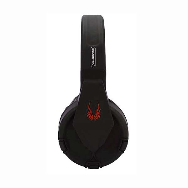 somostel słuchawki bluetooth nauszne ck08 bt 5.0 czarny stero sms-ck08