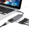 ecobox adapter typ-c rozdzielacz hdmi + typ-c + usb + rj-45 dex