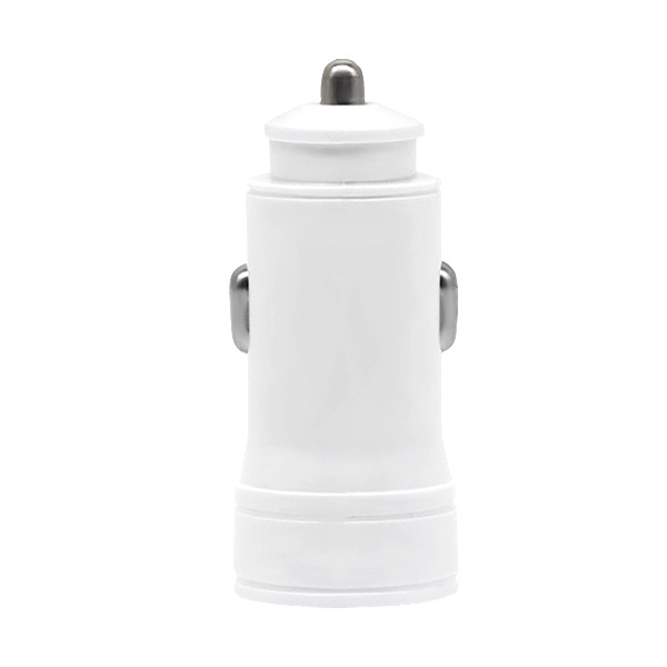 denmen ładowarka samochodowa 2xusb 2.4a 12w biały dz17w