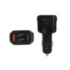 ładowarka samochodowa 4 x usb 3a czarna fast charger quick 4xusb 3.0 faston 3000ma