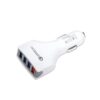 ładowarka samochodowa 4 x usb 7a biała vega faston fast charger quick 4xusb 3.0 3500ma