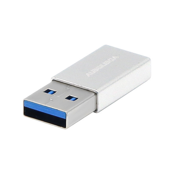 denmen adapter otg usb - typ-c srebrny du13