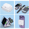 ecobox ładowarka magsafe bezprzewodowa biała 3w1 f-182 15w