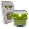 słuchawki bluetooth denmen earbuds zielone dl29 tws