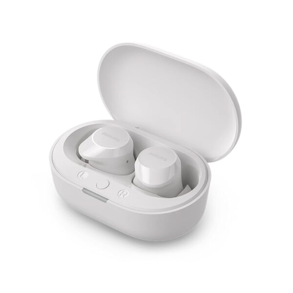 słuchawki philips douszne tws bezprzewodowe bluetooth true wireless białe phil-tat1209wt/00