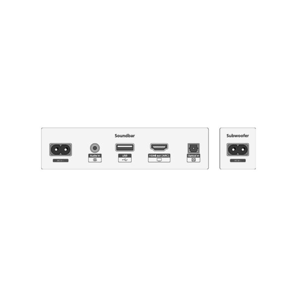 soundbar 2.1 z bezprzewodowym subwooferem philips tab5309/10