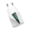 baseus ładowarka sieciowa usb-c type-c pd qc3.0 20w 3311 - uniwersalny ccsup-b02