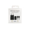 samsung ładowarka sieciowa typ-c pd gan ep-t2510xbe 25w czarny 3a + kabel typ-c typ-c pd