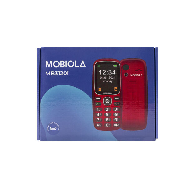 telefon gsm mobiola dla seniora mb3120i 2g czerwony