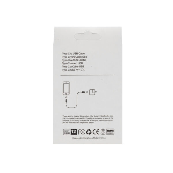 ecobox kabel usb typ-c czarny 2.4a 2m