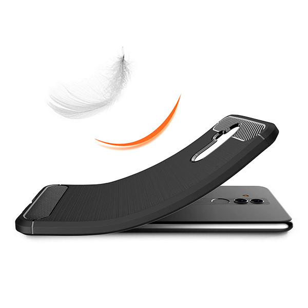 etui carbon iphone 11 pro max carbon case czarna nakładka plecki