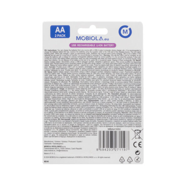 bateria / akumulator mobiola mbaa1650 usb-c