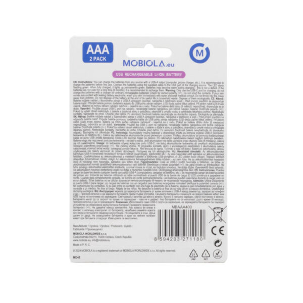 bateria / akumulator mobiola mbaaa400 usb-c