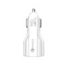 somostel ładowarka samochodowa 2xusb + kabel usb - lightning 3a+2a 3100ma + 2100ma 1m quick charge qc3.0 biały