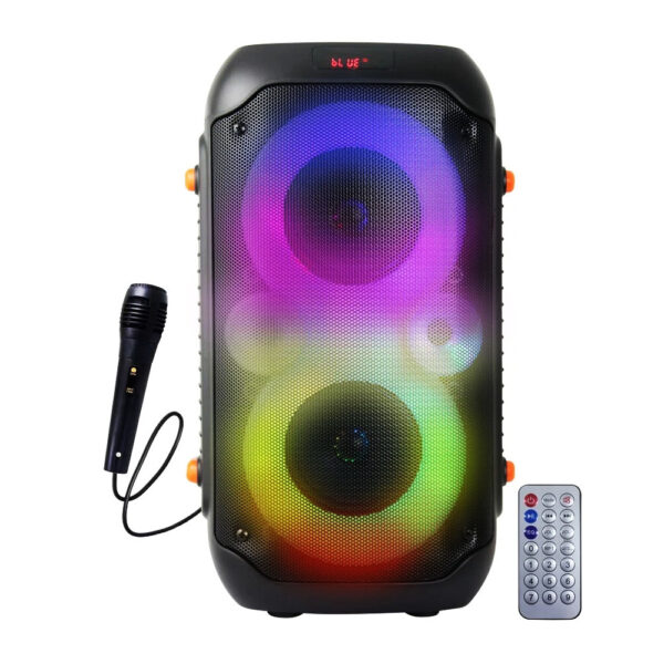 esperanza głośnik bt fm led rgb karaoke singer