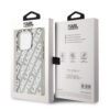 karl lagerfeld iml electroplated karl head case for iphone 15 pro szary