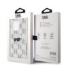 karl lagerfeld iml electroplated repeated logo case for iphone 15 pro transparent