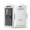dkny pc/tpu repeat pattern tonal stripe case for samsung s24 czarny