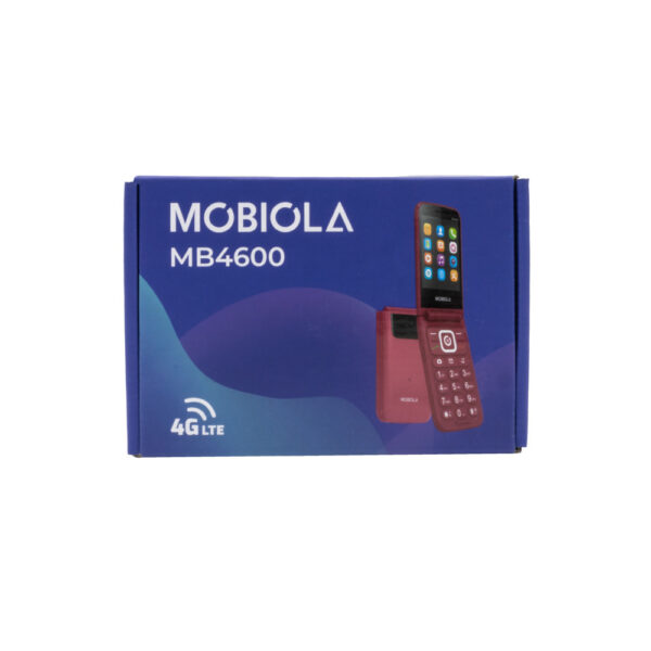 telefon gsm mobiola klapką czerwony tlefon dla seniora mb4600 4g