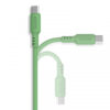 somostel kabel usb - typ-c 3.1a 30w 1.2m quick charge qc3.0 zielony powerline sms-bp02