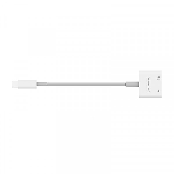 somostel adapter hf apple lightning - jack 3,5 cala + zasilanie biały sms-bz05