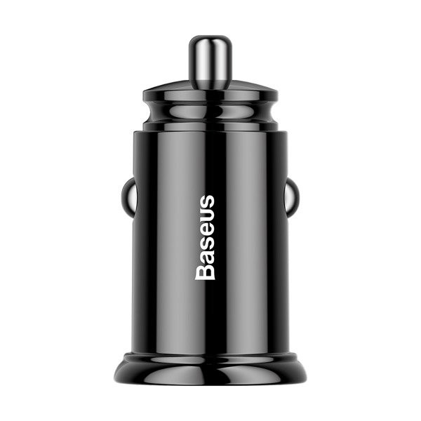 baseus ładowarka samochodowa usb+typ-c 30w czarny ccall-ys01