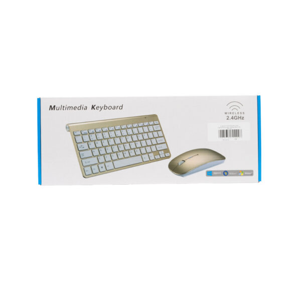 ecobox klawiatura + mysz optyczna bezprzewodowa czarna imac mini