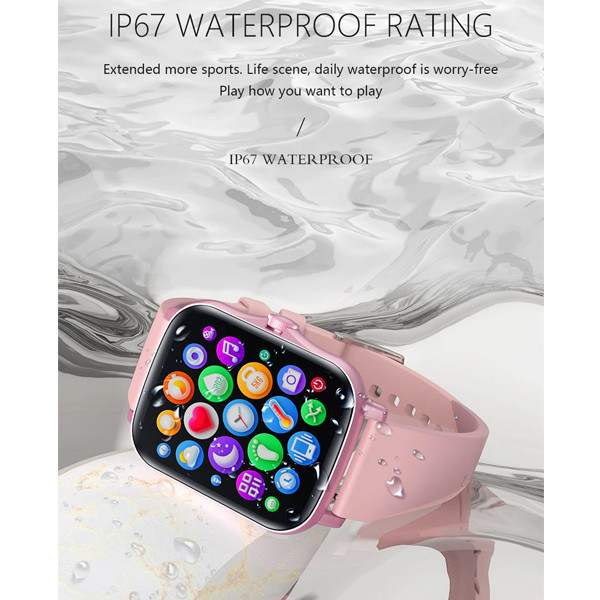 zegarek sportowy smartwatch senbono lady y20 rózowy