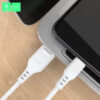 denmen kabel usb - typ-c 2.4a 12w 1m quick charge qc3.0 biały d01t-w