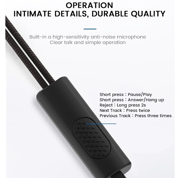 somostel słuchawki przewodowe douszne cs04 jack 3,5mm żółty sms-cs04
