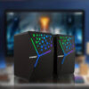forev głośniki stero czarne pc podświetlane fv-206